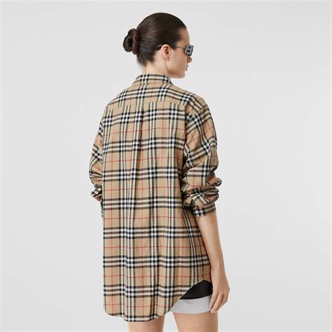 burberry oversized shirt|burberry flannel shirt oversized.